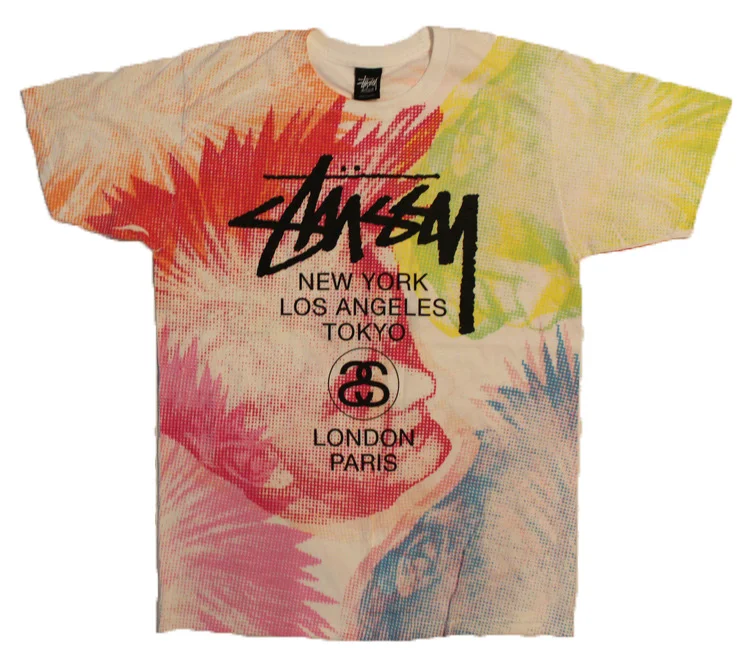 STUSSY カラフルドットベスト Mサイズ美品 STUSSY カラフルドット